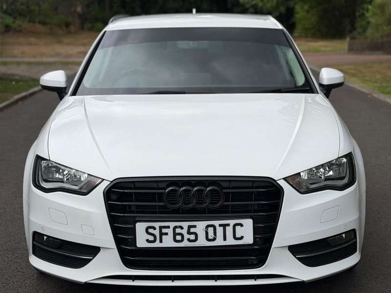 2015 Audi A3 1.4 TFSI SE Sportback S Tronic in white, front view